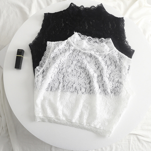 假领子新款上档次百搭高弹力蕾丝打底领子女秋冬搭配毛衣装饰花边