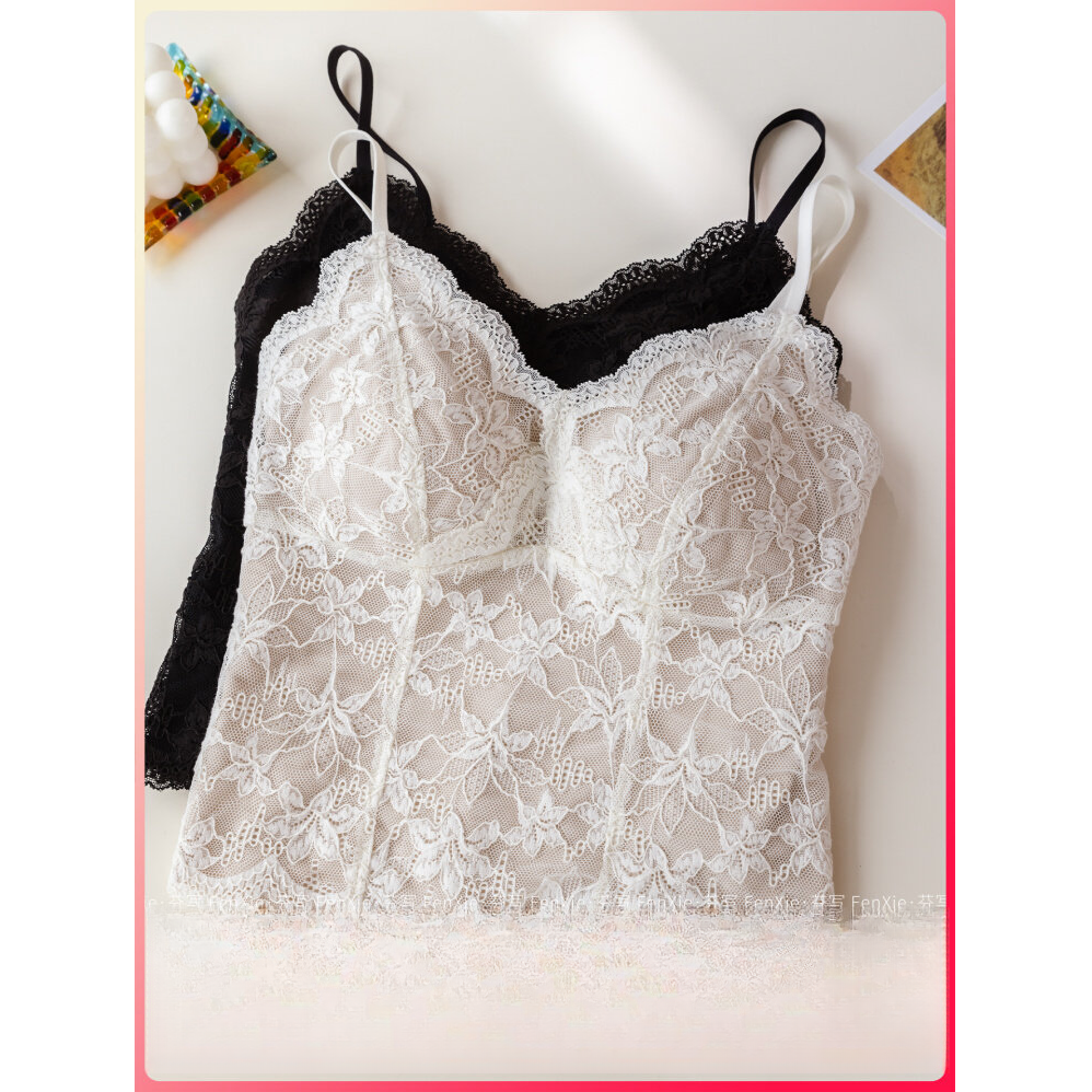 性感蕾丝吊带背心女保暖带胸垫一体绒微磨毛无痕美背秋冬内搭,女士内衣/男士内衣/家居服,保暖背心,淘宝优惠券,粉丝福利购,淘宝优惠卷