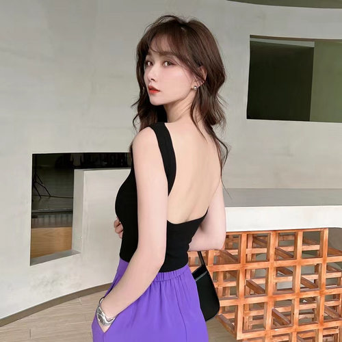 美背文胸一体打底上衣