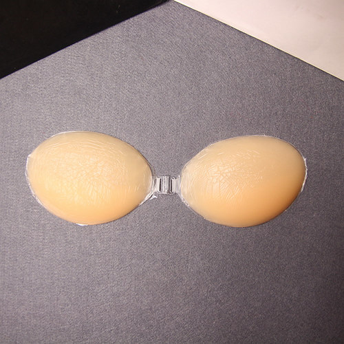 无肩带硅胶隐形文胸胸贴新娘婚纱聚拢小胸加厚游泳乳贴比基尼神器