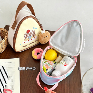 早餐保温袋小号迷你便携三明治便当包冷藏饭盒手提袋子小学生餐包