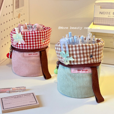 2025新款化妆刷收纳桶便携随身立式口红刷子筒化妆品防尘手袋笔筒