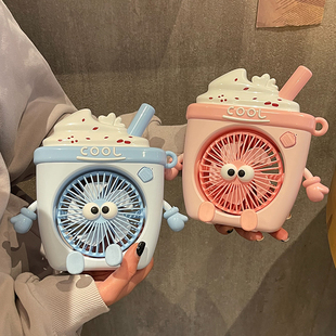 可爱桌面小风扇静音办公室桌上工位迷你小型学生宿舍夏天降温神器