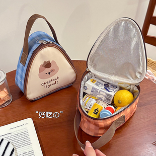 早餐餐包手提小学生饭盒袋保温儿童饭包袋子加厚铝箔上班族便当袋