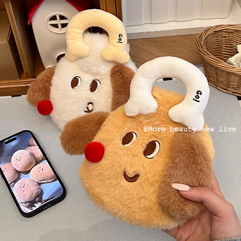 可爱小狗热水袋注水可手提