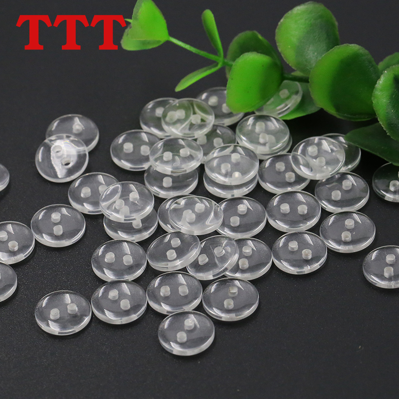 ttt圆形扣透明两眼纽扣