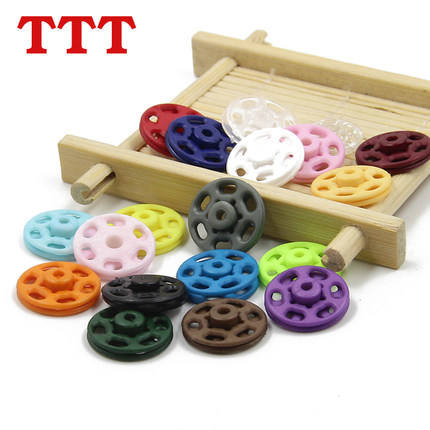 高档透明暗扣防走光女衬衫扣子衣服隐形纽扣按扣摁扣小子母扣彩色