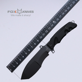 意大利进口fox狐狸户外防身工具刀野外探险露营直刀高硬度求生刀