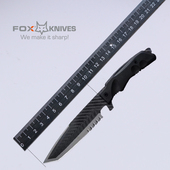 意大利原装 SCT01B 进口FOX户外多功能户外直刀防卫工具刀FX