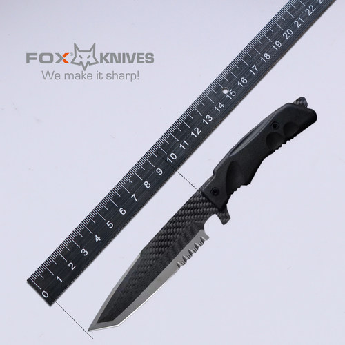 意大利原装进口FOX户外多功能户外直刀防卫工具刀FX-SCT01B