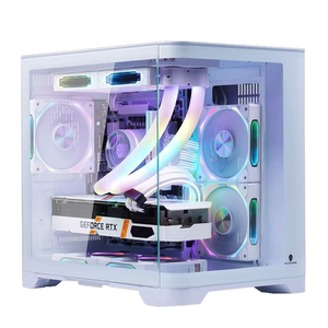 玩嘉天幕mini机箱全景双曲面钢化玻璃MATX主板水冷台式机水冷风冷