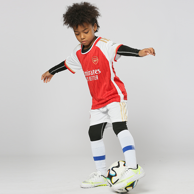 2324新款阿森纳足球球衣定制印号儿童足球服套装幼儿园运动表演服