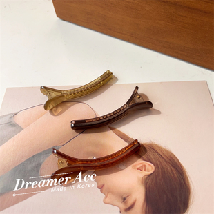韩国进口气质鸭嘴夹ins风侧边刘海儿夹网红发夹简约边夹