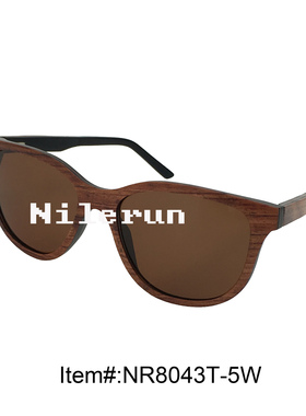 大脸超大框蝶形墨镜 板材腿红木表皮层压木太阳镜