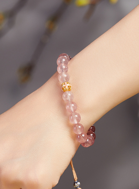 Winy925纯银三生有杏半镯手链女气质国风女生生日小众礼物配证书