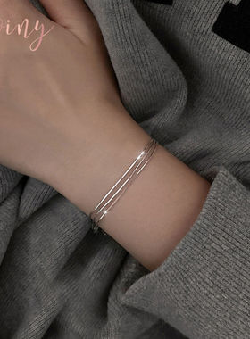 纯银手链Winy送女友闺蜜简约