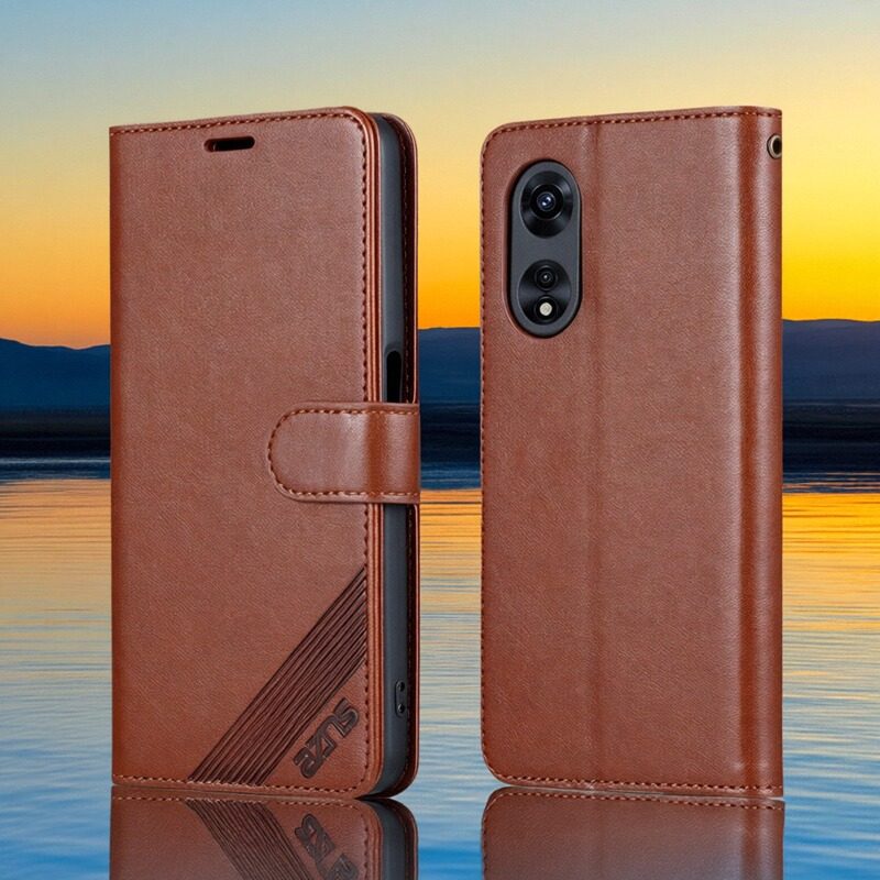 适用oppo A58X 5G手机壳翻盖式防摔全包皮套华为可插卡钱包款式保护套男女时尚软胶简约皮夹