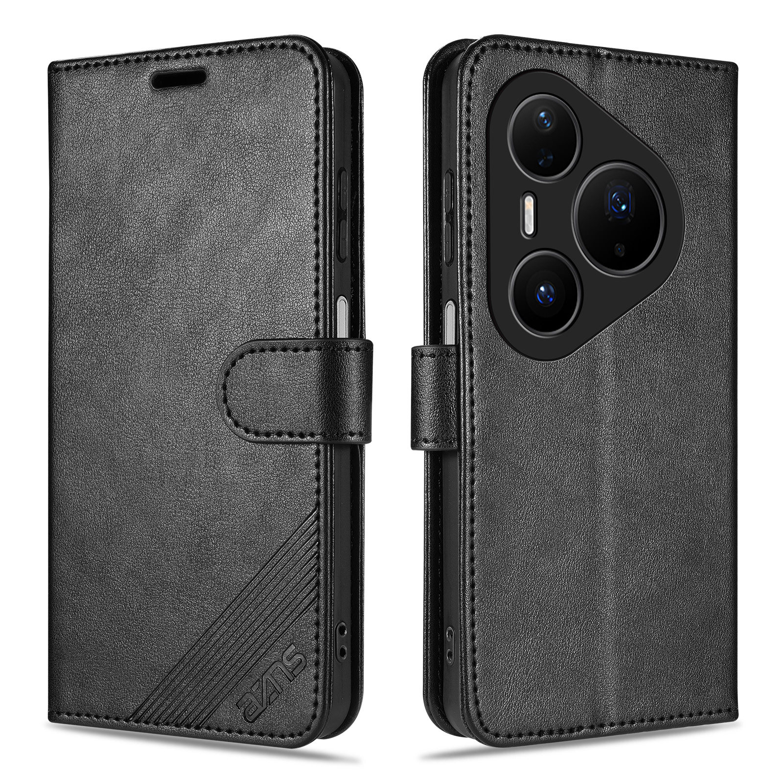 适用华为Pura80Ultra手机壳防摔翻盖式P80Ultra皮套全包边软胶保护套商务高档男士5G软壳皮夹子