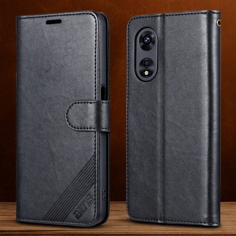 适用oppo A58 5G手机壳翻盖式防摔全包皮套华为可插卡钱包款式保护套男女时尚软胶简约皮夹