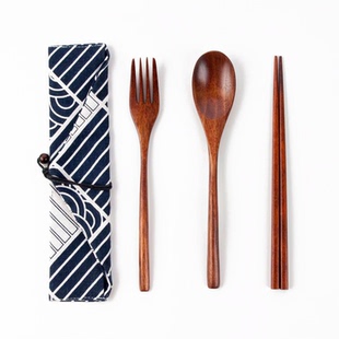 厂价直销木勺叉两件套装成人吃饭木勺调羹柄长22.5ＣＭ面条木叉子