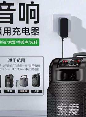 适用索爱SA-T18 T36 T50广场舞音箱拉杆蓝牙音响电源适配器充电器