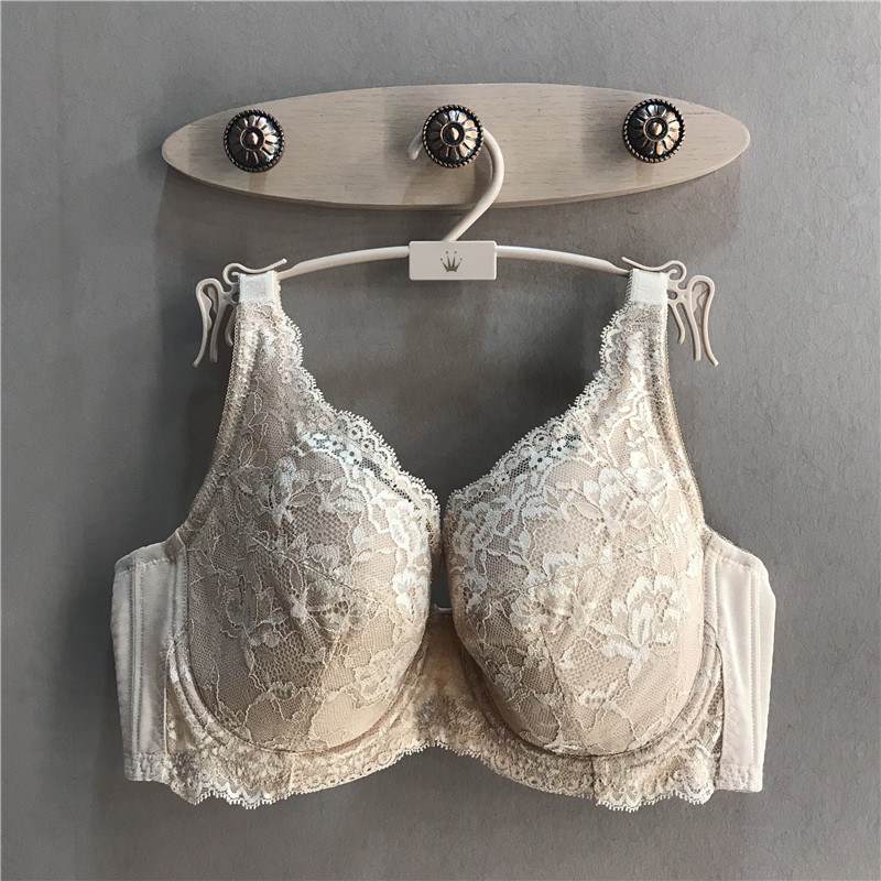 黛安芬专柜正品大罩杯丰满显小包裹好女内衣蕾丝薄杯文胸16-8619