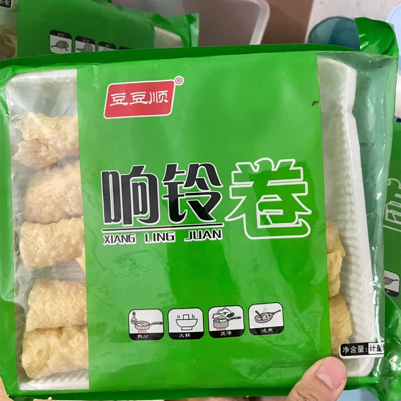 豆豆顺响铃卷火锅麻辣烫食材油炸豆腐皮/腐竹/豆制品