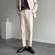 修身 秋装 直筒宽松垂感轻熟风英伦职业装 西裤 坠感男轻商务青年 男士