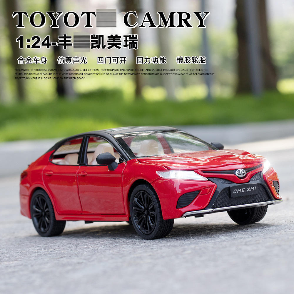 新款 澄海车致1:24丰凯美瑞田车模型声光汽车摆件合金热销
