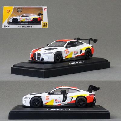 新款 CCA1:44合金车模M4 GT3壳牌赛车跑车儿童玩具开门