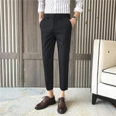 速干薄款 夏季 冰凉丝垂感西裤 男抗菌西装 男高级感 男士 裤 商务休闲裤