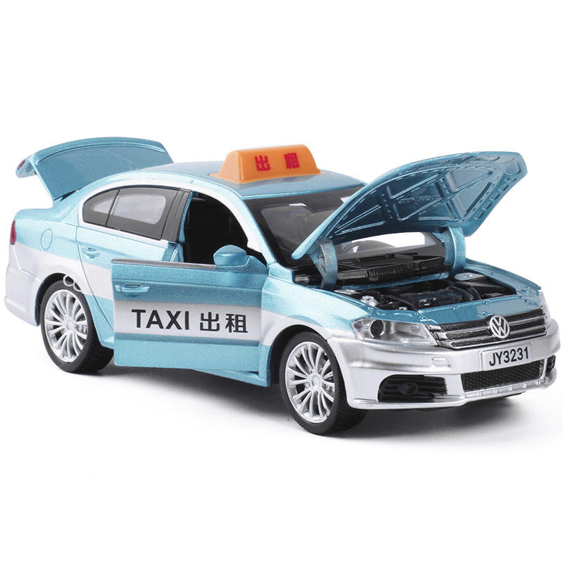 新款 [盒装]嘉业1:32滴滴出租合金声光车模 TAXI轿车玩具车