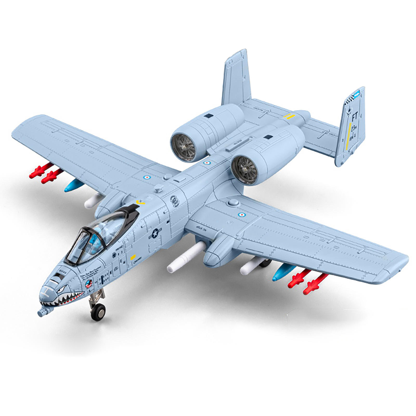 A-10雷电II攻击机合金航空模型声光音效军事摆件幼儿园小朋友奖品