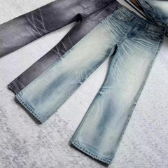 【KEBUSI】必入2021M宽松水洗冰川蓝牛cleanfit牛仔裤男女#K013