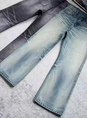 【KEBUSI】必入2021M宽松水洗冰川蓝牛cleanfit牛仔裤男女#K013