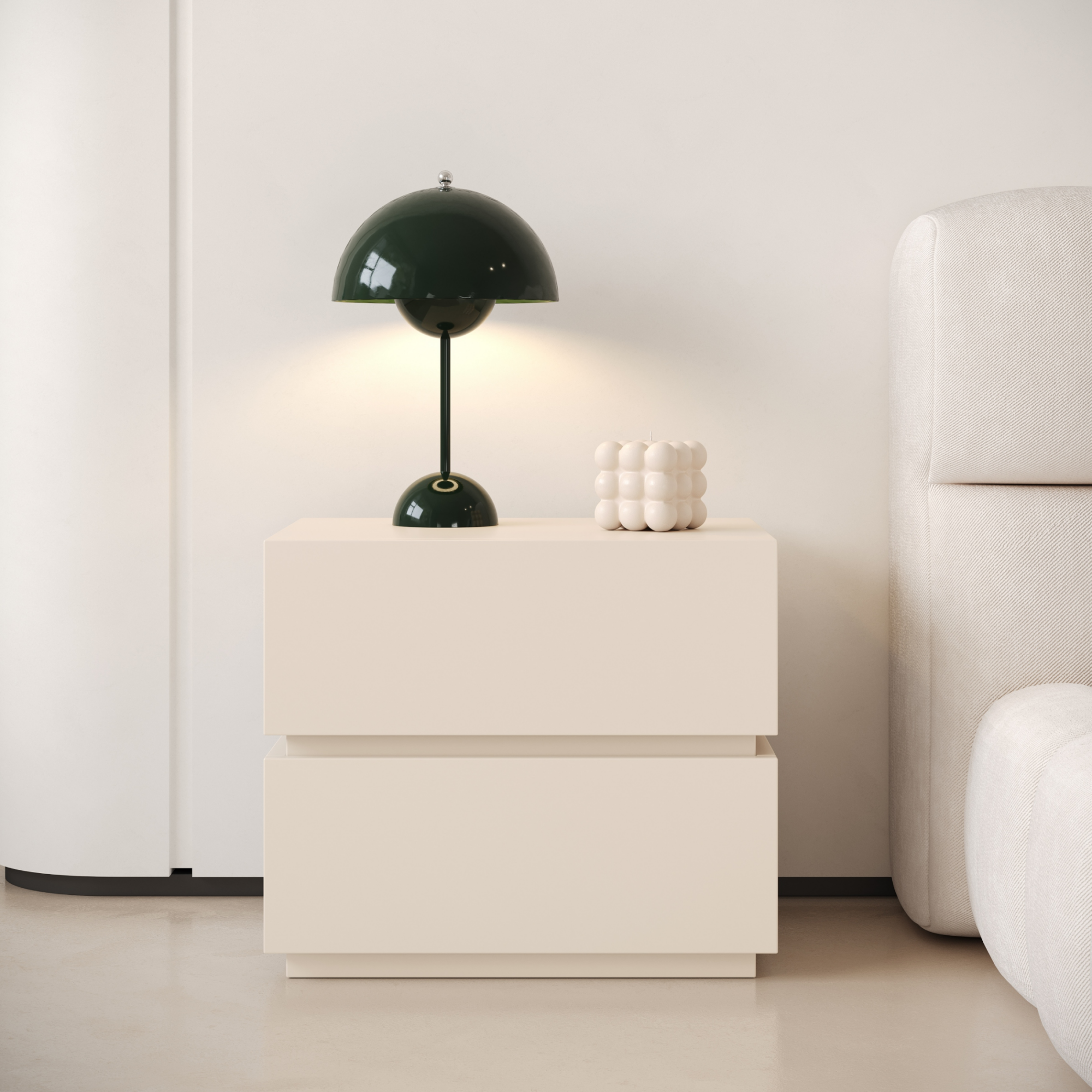 ENF级肤感烤漆床头柜整装