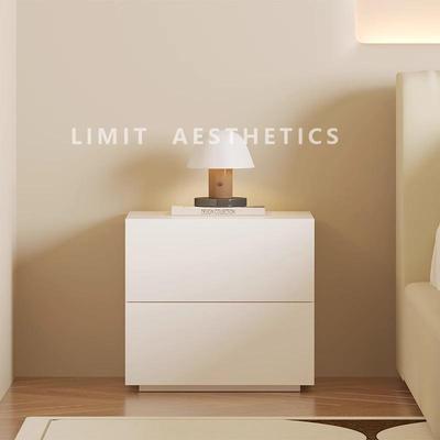 意式极简全实木烤漆床头柜