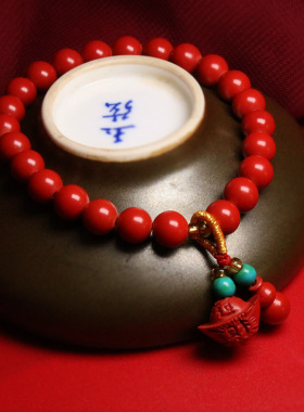 葫芦手串灵丹真朱砂高含量招米