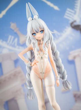 正版全新 AniGame 碧蓝航线 恶毒 懒懒的白兔 兔女郎 手办