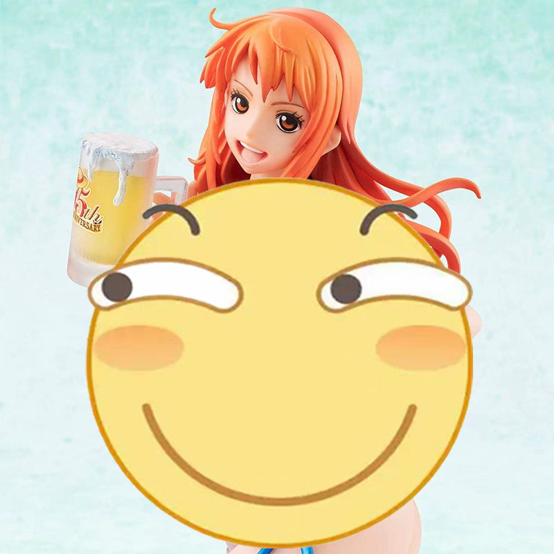 megahouse 海贼王 pop bb 娜美 啤酒 比基尼泳衣 手办 收藏模型