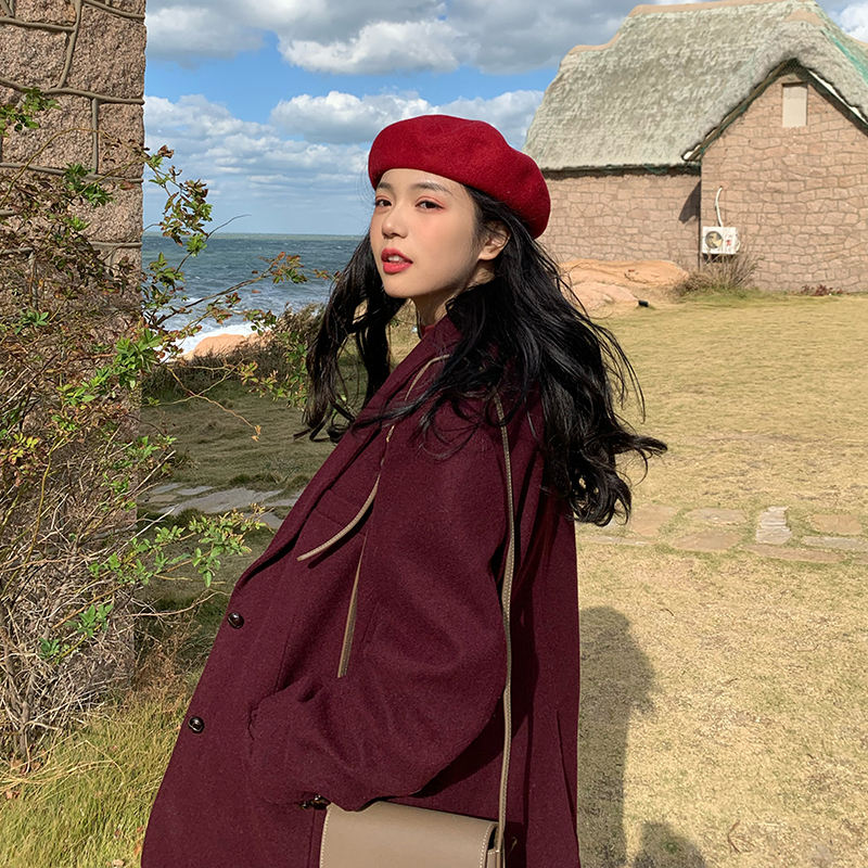 Korean version of INS fashion split coat women's lazy style thin temperament suit