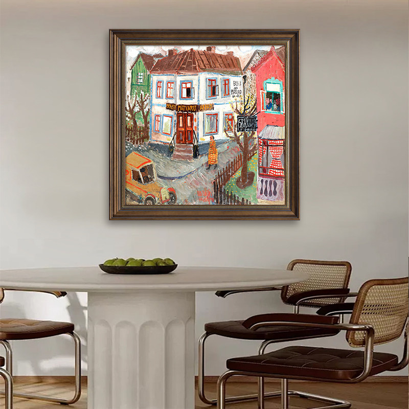 马蒂斯装饰画美式餐厅高级感挂画客厅新款小众画饭厅抽象油画,家居饰品,现代装饰画,淘宝优惠券,粉丝福利购,淘宝优惠卷