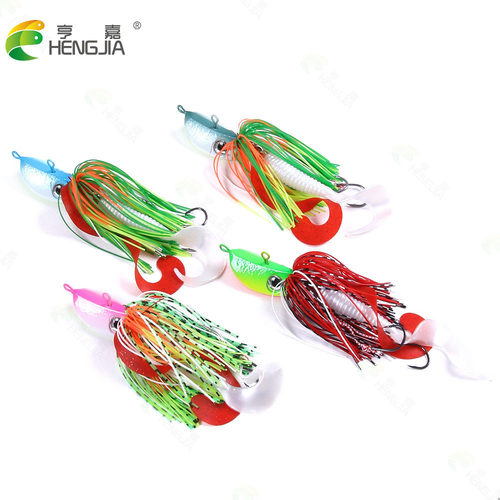 阿穗HENGJIA/亨嘉 远投20GJIG铅头流苏胡须佬路亚鱼饵 海钓铅鱼饵