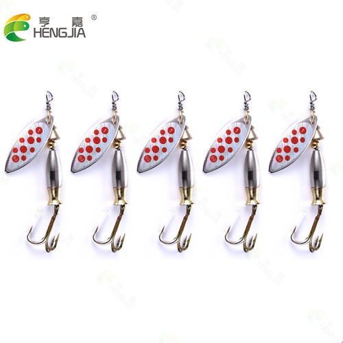 阿穗HENGJIA/亨嘉鱼具外贸渔具垂钓批发钓鱼假饵亮片8种盒装亮片