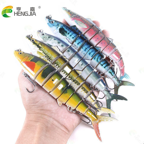 阿穗HENGJIA新款8节鱼饵17.8CM/38G多节鱼假饵批发外贸热销款路亚
