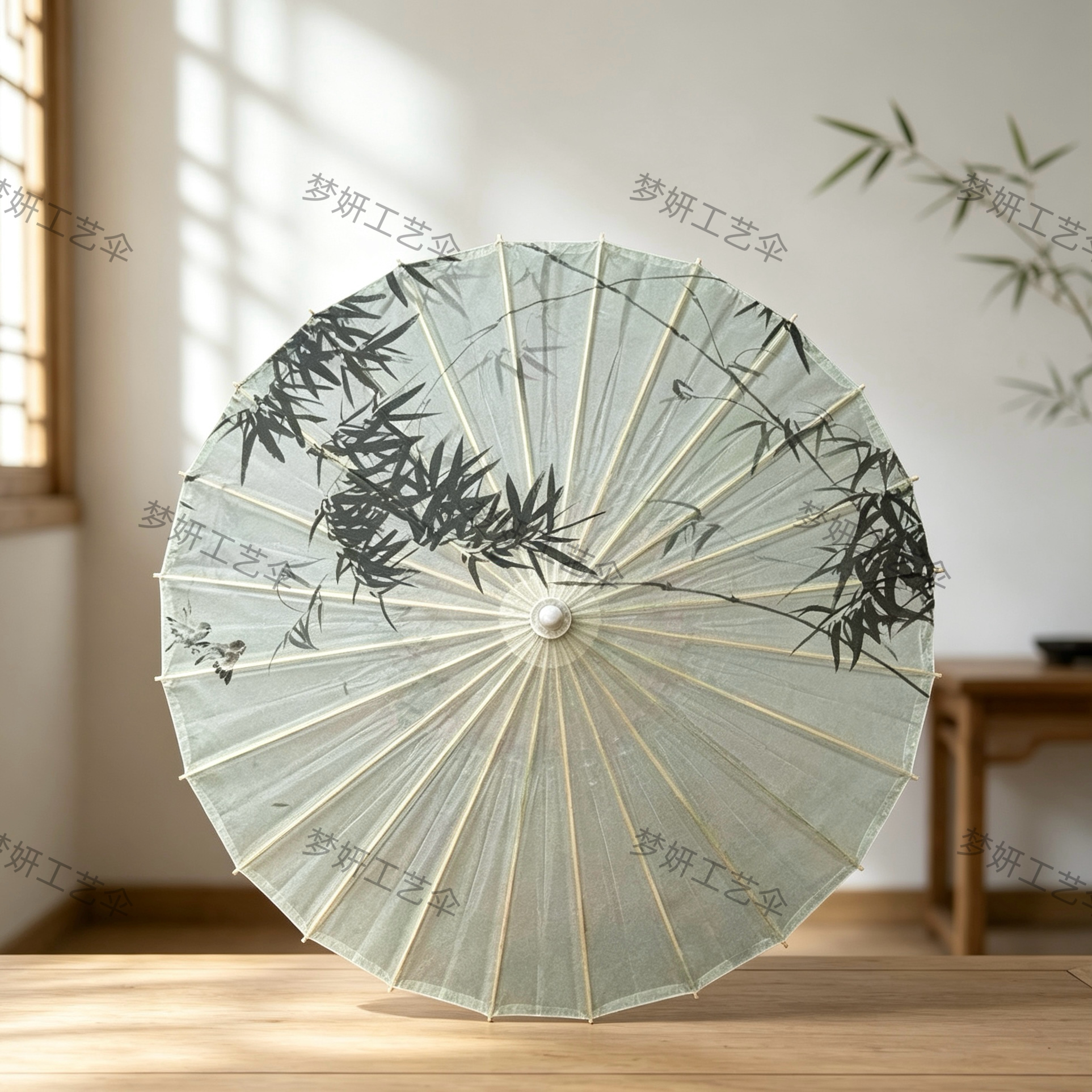 中国风油纸伞汉服伞古风女刷桐油防雨防水实用舞台走秀伞古典伞竹