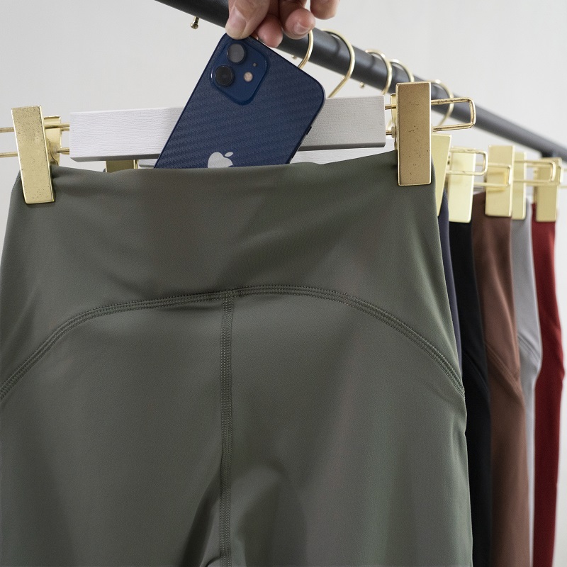 裸感紧身高腰健身服瑜伽裤女夏季