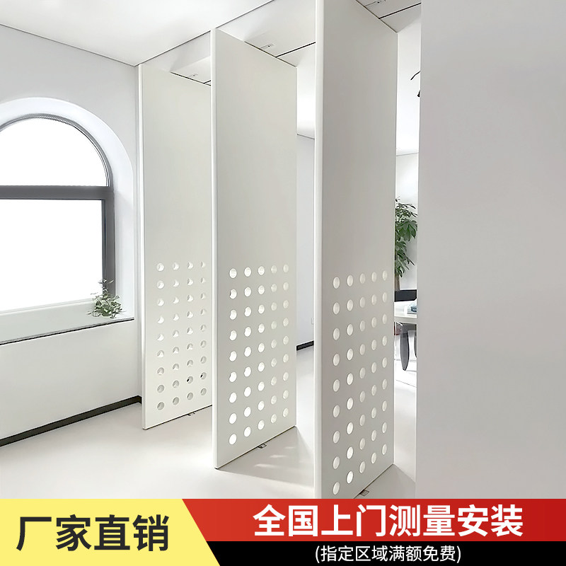 定制中轴门卧室门隔断门隐形门客厅屏风偏轴门卧室门无下轨旋转门
