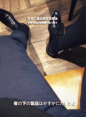 日式 商务绅士 纯色丝光棉正装男袜 S870940