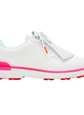 代购GFORE女士高尔夫球鞋防滑舒适透气耐用白色防水系带轻质球场